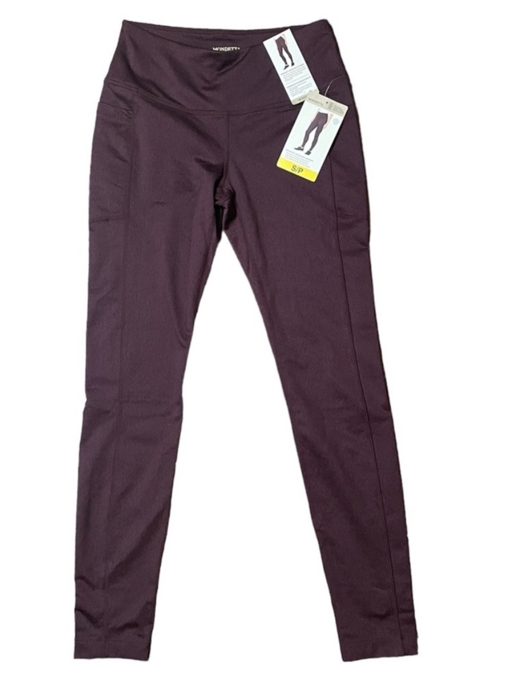 NWT Mondetta Brushed Jacquard Leggings Purple Size Small